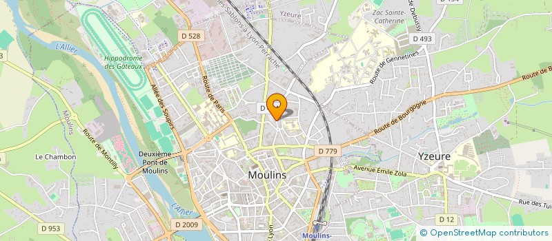 localisation de l'entreprise MONSIEUR PIERRICK MINARD à MOULINS