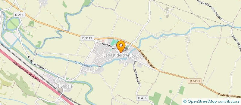 localisation de l'entreprise MONSIEUR PIERRICK, MORICEAU  LABASTIDE-D'ANJOU