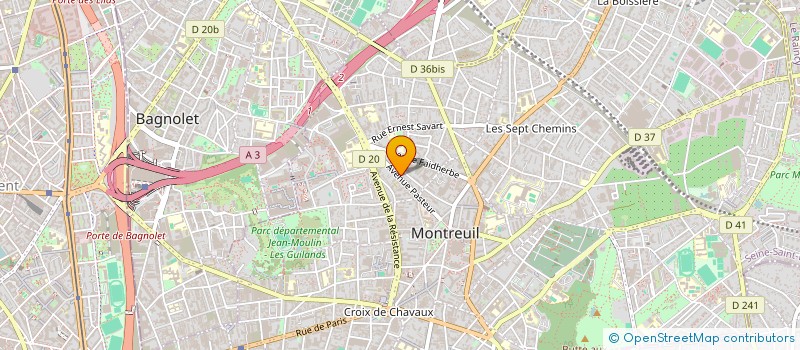 localisation de l'entreprise MONSIEUR PIERRICK NEDELEC à MONTREUIL