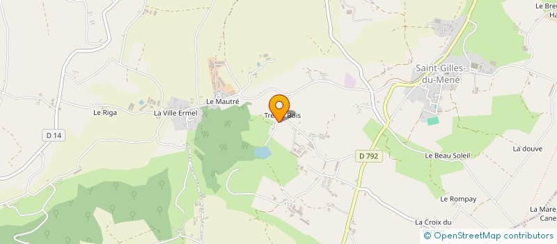 localisation de l'entreprise MONSIEUR PIERRICK NIVET à LE MENE