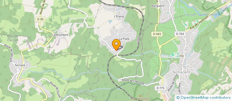 localisation de l'entreprise MONSIEUR PIERRICK NOBLET  CHANAT-LA-MOUTEYRE