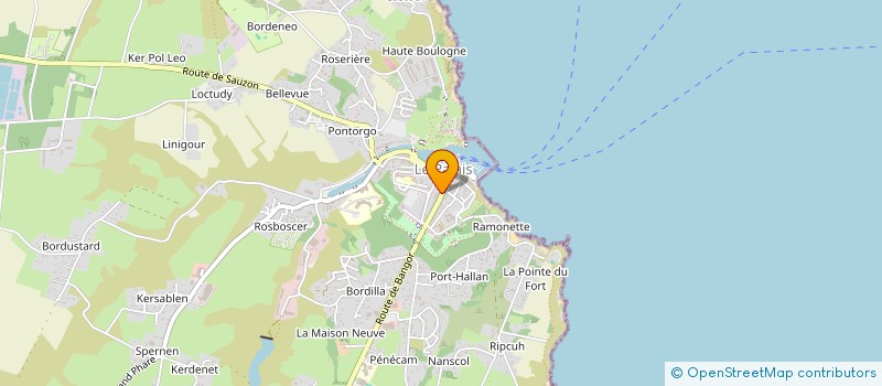 localisation de l'entreprise MONSIEUR PIERRICK PAINVIN  LE PALAIS