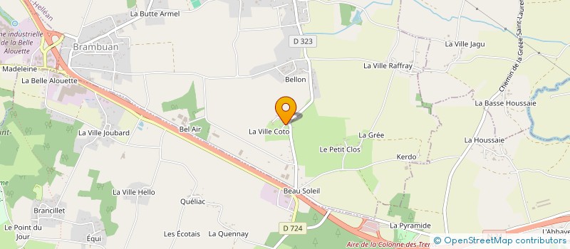 localisation de l'entreprise MONSIEUR PIERRICK PANIER  LA CROIX-HELLEAN