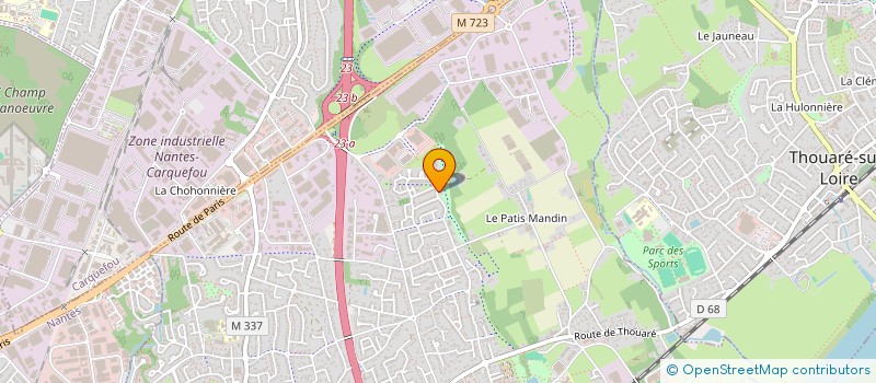 localisation de l'entreprise MONSIEUR PIERRICK PEROCHEAU-ARNAUD  SAINTE-LUCE-SUR-LOIRE