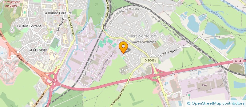 localisation de l'entreprise MONSIEUR PIERRICK PETITFILS  VILLERS-SEMEUSE