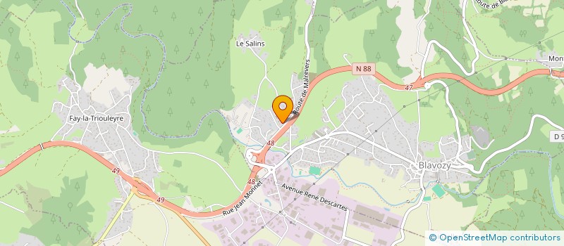 localisation de l'entreprise MONSIEUR PIERRICK PEZAIRE  BLAVOZY