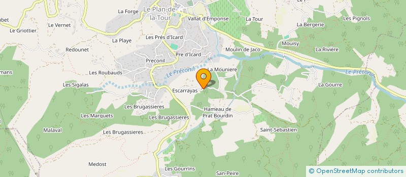 localisation de l'entreprise MONSIEUR PIERRICK PIERRICK EINAR JEROME LE CHEVRETEL à LE PLAN-DE-LA-TOUR