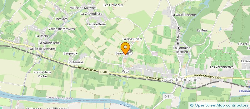 localisation de l'entreprise MONSIEUR PIERRICK PIN  CIVRAY-DE-TOURAINE