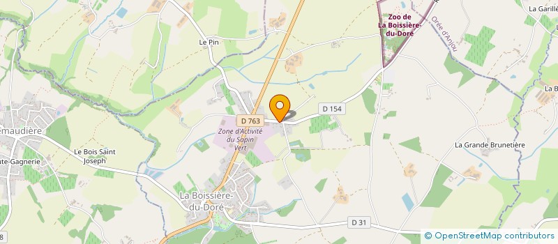 localisation de l'entreprise MONSIEUR PIERRICK PIRARD  LA BOISSIERE-DU-DORE