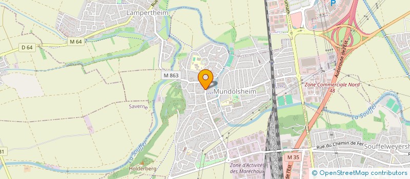 localisation de l'entreprise MONSIEUR PIERRICK PONT  LAMPERTHEIM