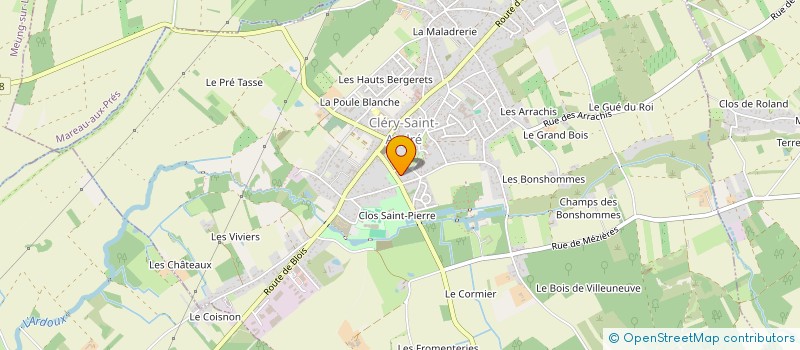 localisation de l'entreprise MONSIEUR PIERRICK POUSSIN  CLERY-SAINT-ANDRE