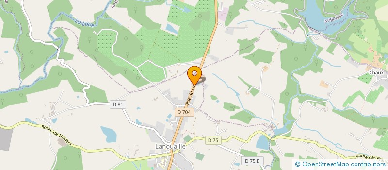 localisation de l'entreprise MONSIEUR PIERRICK PRADEAU  LANOUAILLE