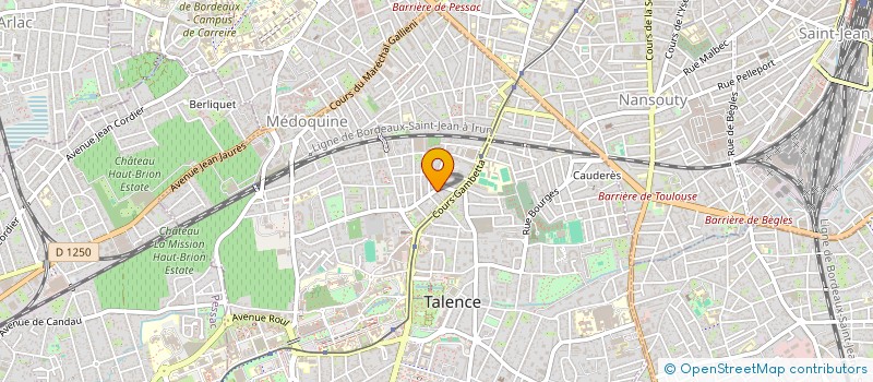 localisation de l'entreprise MONSIEUR PIERRICK PRALET  TALENCE