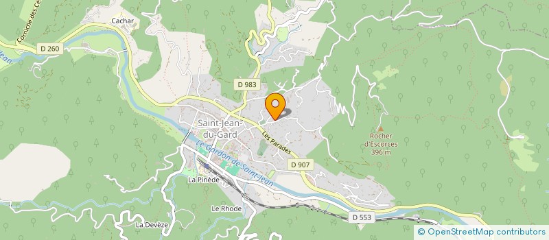 localisation de l'entreprise MONSIEUR PIERRICK REBOUL  SAINT-JEAN-DU-GARD