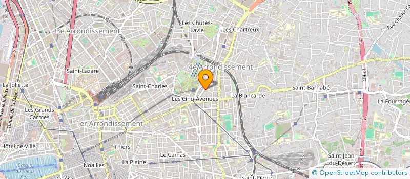 localisation de l'entreprise MONSIEUR PIERRICK RIBIOLLET à MARSEILLE 4