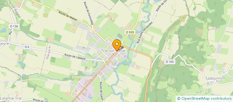 localisation de l'entreprise MONSIEUR PIERRICK RICAUD  TRIE-SUR-BAISE