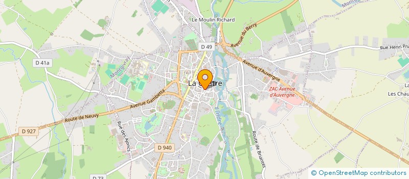 localisation de l'entreprise MONSIEUR PIERRICK RONCIN à LA CHATRE