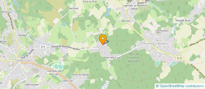 localisation de l'entreprise MONSIEUR PIERRICK ROUSSELOT  PLEUMEUR-BODOU