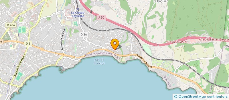 localisation de l'entreprise MONSIEUR PIERRICK SAEZ  LA CIOTAT