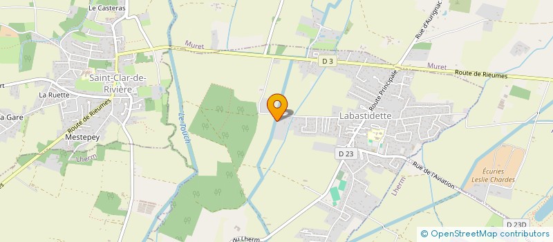 localisation de l'entreprise MONSIEUR PIERRICK SAUPIN  LABASTIDETTE