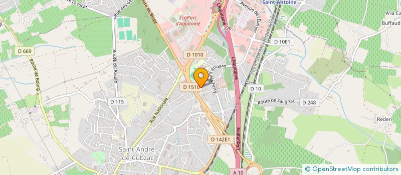 localisation de l'entreprise MONSIEUR PIERRICK SAUVAT à SAINT-ANDRE-DE-CUBZAC