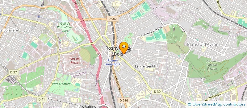 localisation de l'entreprise MONSIEUR PIERRICK TARBOURIECH à ROSNY-SOUS-BOIS