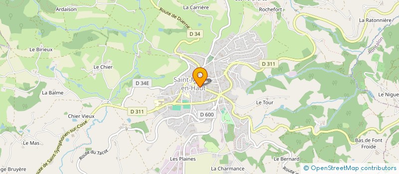 localisation de l'entreprise MONSIEUR PIERRICK THEVENON  SAINT-MARTIN-EN-HAUT