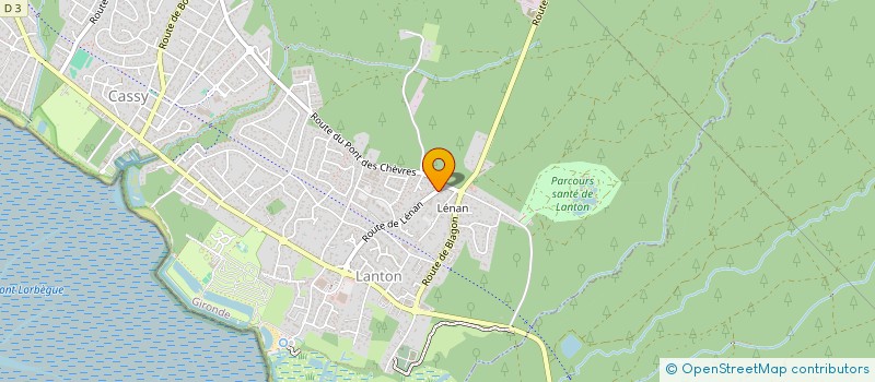 localisation de l'entreprise MONSIEUR PIERRIK BARBEYROL  LANTON