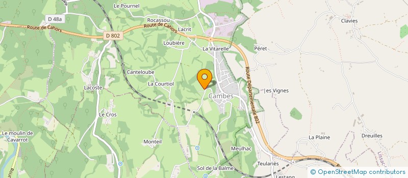 localisation de l'entreprise MONSIEUR PIERROT REY  CAMBES