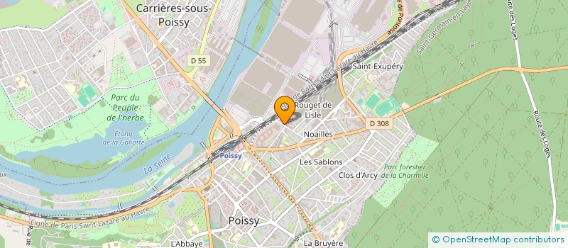 localisation de l'entreprise MONSIEUR PIERRYCK DROISSART  POISSY