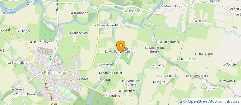 localisation de l'entreprise MONSIEUR PIERRYCK NEVEU à LA BOUEXIERE