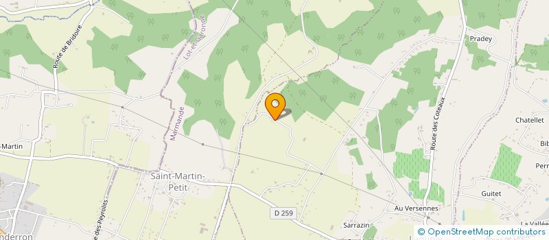 localisation de l'entreprise MONSIEUR PIERS GIBBON  LAGUPIE