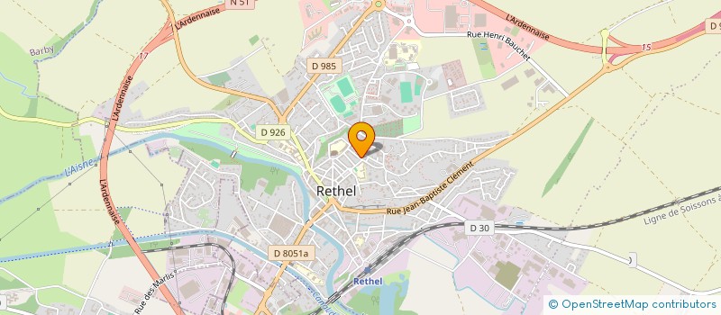 localisation de l'entreprise MONSIEUR PIETER VISSER  RETHEL