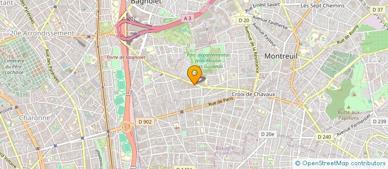 localisation de l'entreprise MONSIEUR PIETRO GARDEL à MONTREUIL