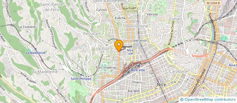 localisation de l'entreprise MONSIEUR PIETRO LATTANZIO à NICE