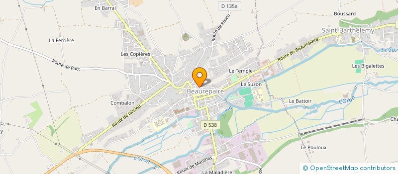 localisation de l'entreprise MONSIEUR PIETRO LILLO  BEAUREPAIRE