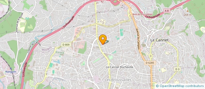 localisation de l'entreprise MONSIEUR PIETRO PAGANO  LE CANNET
