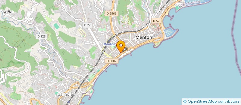 localisation de l'entreprise MONSIEUR PIETRO SAMMARTANO  MENTON