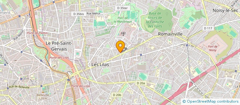localisation de l'entreprise MONSIEUR PILAR MARTIN à LES LILAS