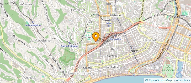 localisation de l'entreprise MONSIEUR PIOTR MIROSNICOV  NICE