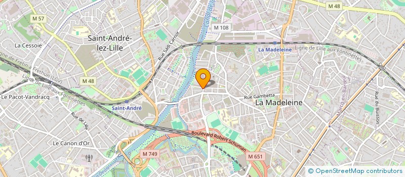 localisation de l'entreprise MONSIEUR PITA MIANKEBA à LA MADELEINE