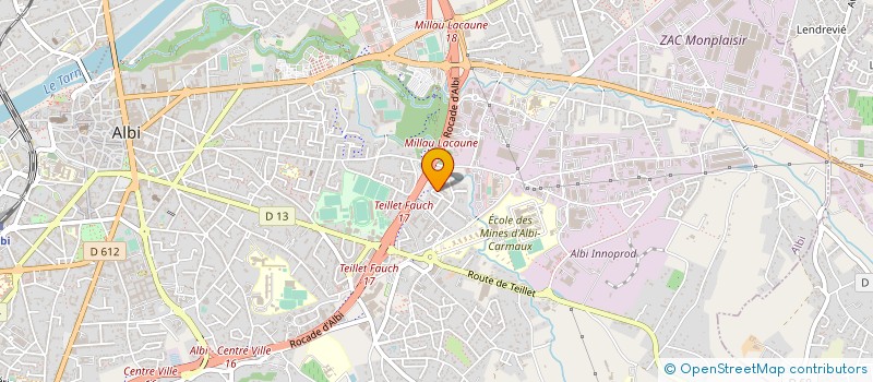 localisation de l'entreprise MONSIEUR PLACIDE CALVADOS à ALBI