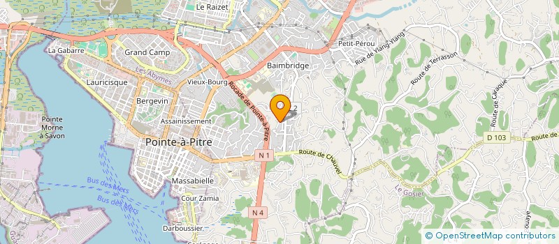 localisation de l'entreprise MONSIEUR PLACIDE VICTORIN à LES ABYMES
