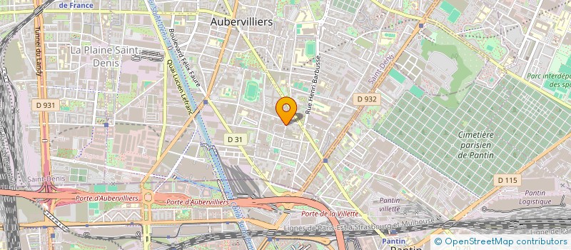 localisation de l'entreprise MONSIEUR PLATEN POUTOU TSANG  AUBERVILLIERS