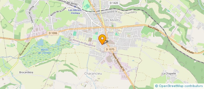 localisation de l'entreprise MONSIEUR PLATIER BOSSE  LES ABRETS-EN-DAUPHINE