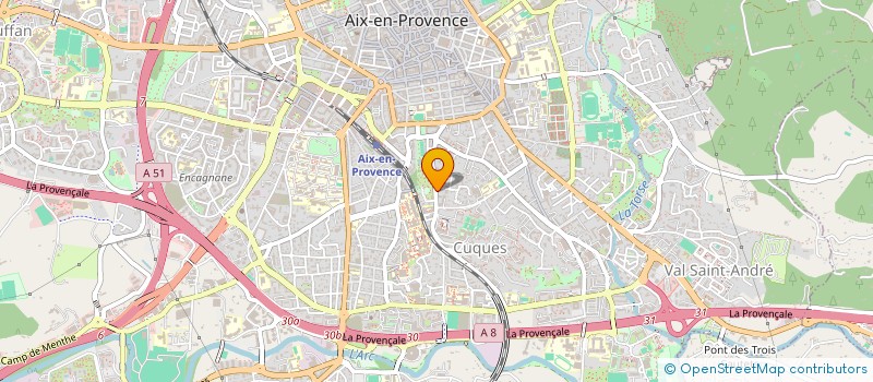 localisation de l'entreprise MONSIEUR POINSU-JOUBERT JEROME  AIX-EN-PROVENCE