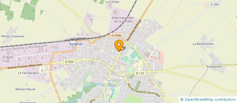 localisation de l'entreprise MONSIEUR POL BADUAS  SURGERES