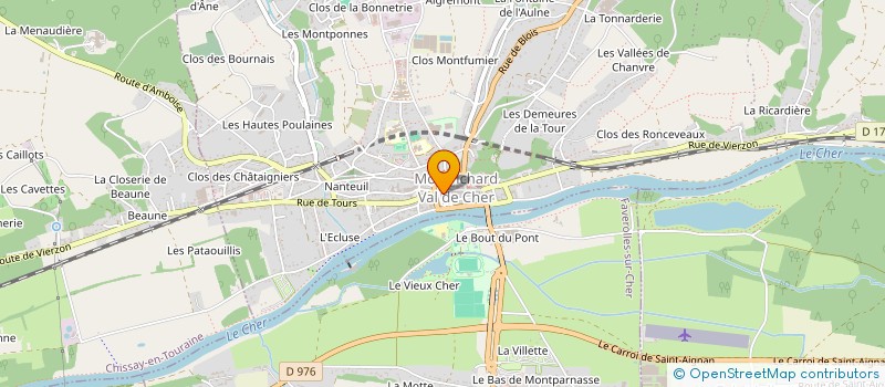 localisation de l'entreprise MONSIEUR POL CHENET  MONTRICHARD-VAL-DE-CHER