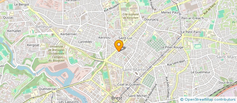localisation de l'entreprise MONSIEUR POL LE ROUX à BREST