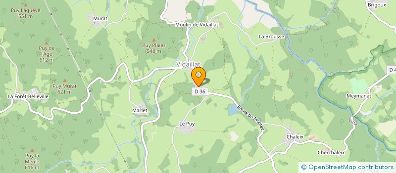 localisation de l'entreprise MONSIEUR POL VAN NIEULANDE  VIDAILLAT